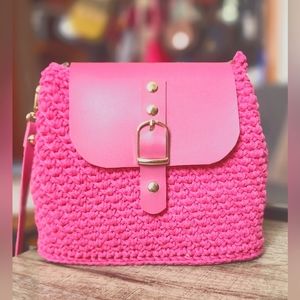 By Butterfly Knit By Lisa,  handbag, pink 💖